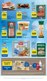 Tesco akciós újság hét 39 Oldal 17: Hízóföld sárréti csemegekolbász €369,00, Privát Hús baconszalonna €649,00