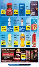 Tesco akciós újság hét 39 Oldal 23: Eduscho szemes kávé €5.399,00, Hey-Ho gyümölcsital €399,00