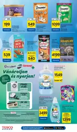 Tesco akciós újság hét 39 Oldal 28: Dreamies macskaeledel €549,00, Dreamies jutalomfalat €1.099,00
