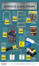 Tesco akciós újság hét 39 Oldal 32: Reikel behajtókészlet €4.999,00, Salgópolc €9.999,00