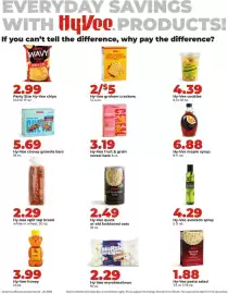 Hy-Vee weekly ad week 39 Page 17: Hy-Vee avocado spray €4,29, Hy-Vee quick or old fashioned oats €2,49
