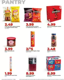 Hy-Vee weekly ad week 39 Page 19: Frito-Lay Lay's, Kettle Cooked or Tostitos Cantina chips €2,49