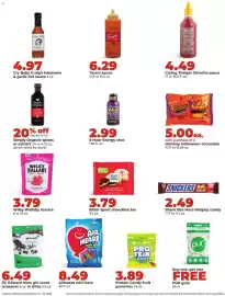 Hy-Vee weekly ad week 39 Page 25: Jif, Edward Marc girl scout snappers or bites €6,49, Crying Thaiger Sriracha sauce €4,49