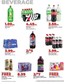 Hy-Vee weekly ad week 39 Page 26: Old Orchard Organic apple or grape juice €7,00, Coca-Cola, Sprite or Fresca soda €2,50