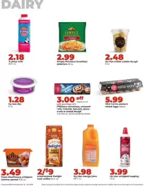 Hy-Vee weekly ad week 39 Page 28: Hy-Vee whipped topping €3,99, Hy-Vee orange juice €3,98