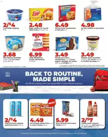 Hy-Vee weekly ad week 39 Page 30: Blue Bunny novelties €3,68, Kemps ice cream sandwiches €3,49