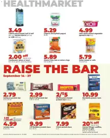 Hy-Vee weekly ad week 39 Page 31: Clif Builders protein bars €9,99, Lärabar bars €4,99