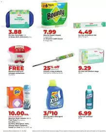 Hy-Vee weekly ad week 39 Page 36: Bounty paper towels €7,99, Hy-Vee tall kitchen bags €9,29