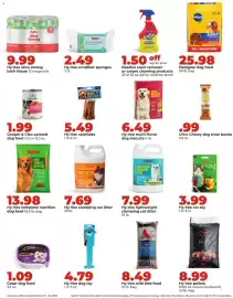 Hy-Vee weekly ad week 39 Page 37: Hy-Vee clumping cat litter €7,69, Hy-Vee lightweight clumping cat litter €7,99