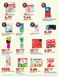 Hy-Vee weekly ad week 39 Page 40: Tommee Tippee pacifier, tumbler or bottle, Little Bellies organic snacks