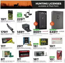 Mills Fleet Farm weekly ad week 39 Page 13: Federal Champion .45 LC Handgun Ammo. HP €29,99