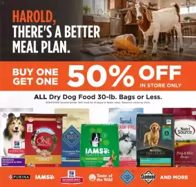 Mills Fleet Farm weekly ad week 39 Page 4: 11 HAROLD. THERE'S A BETTER MEAL PLAN. BUY ONE GET ONE 50% OFF IN STORE ONLY ALL