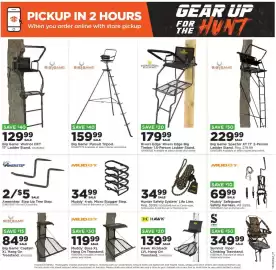 Mills Fleet Farm weekly ad Page 11: Muddy Safeguard Safety Harness €69,99, Hunter Safety System Life Line €34,99