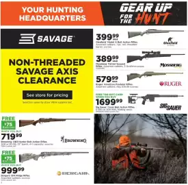 Mills Fleet Farm weekly ad Page 2: Browning AB3 Hunter Bolt Action Rifle €719,99