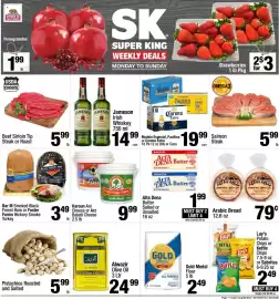 Super King Markets weekly ad week 39 Page 1: Beef Sirloin Tip Steak or Roast €5,99