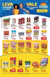 Encarte Assaí Atacadista Página 1: Nestlé - creme de leite €6,29, Max - papel higiênico folha dupla pure €14,90
