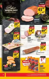 Arhelan gazetka Strona 4: 4 WĘDLINY w Super Cenach SUPERCENA Taniej 11zł 4599 cena za kg 56" DOBROWOLSCY SCHAB BIAŁY NA