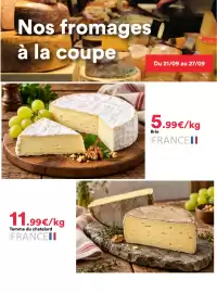 Catalogue Hmarket semaine 39 page 4: Brie €5,99, Tomme du chatelard €11,99
