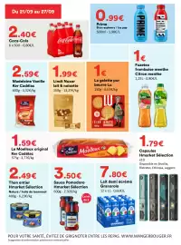 Catalogue Hmarket semaine 39 page 6: Lu La galette pur beurre €1,00, Prime Blue raspberry / Ice pop €0,99
