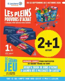 Catalogue E.Leclerc Express | Café et petit déjeuner page 1: DU 22 SEPTEMBRE AU 3 OCTOBRE 2026 E.Leclerc (L EXPRESS LES