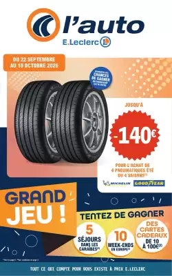 E.Leclerc L'Auto | L'Auto E.Leclerc en fête (valable jusqu'au 10-10)