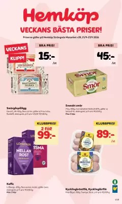 MatArket reklamblad (giltig till och med 27-09)