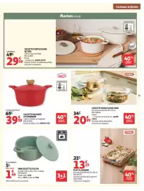 Catalogue Auchan | Cuisine gourmande hypers page 11: Menastyl COCOTTE EN FONTE D'ALUMINIUM €39,59, MINI COCOTTE €1,49
