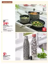 Catalogue Auchan | Cuisine gourmande hypers page 12: Menastyl Poêle €14,49, Menastyl BOUTEILLE ISOTHERME LÉOPARD €5,99