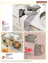 Catalogue Auchan | Cuisine gourmande hypers page 13: L'ASSIETTE À DESSERT LÉOPARD €2,99, Menastyl Bouilloire Léopard €29,99