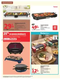 Catalogue Auchan | Cuisine gourmande hypers page 24: Tefal PLANCHACB631810 €49,99, SCHNEIDER PLANCHA XXL ÉCLAT D'ÉTÉ €29,99