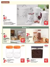 Catalogue Auchan | Cuisine gourmande hypers page 32: OXO BOITE POP €9,59, Le Parfait Bocal color vis €2,79