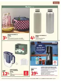 Catalogue Auchan | Cuisine gourmande hypers page 35: BOUTEILLE ISOTHERME €4,99, BOUTEILLE EN VERRE 0.5 L €3,99