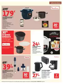 Catalogue Auchan | Cuisine gourmande hypers page 5: Moulinex Multicuiseur Cookeo €179,00, Moulinex CAFETIÈRE MORNING €27,99