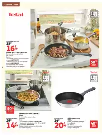 Catalogue Auchan | Cuisine gourmande hypers page 8: Tefal POÊLE DAILY COOK €20,99, Tefal LA POÊLE Ø 24 CMINOX €14,99