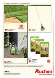 Catalogue Auchan | Bons plans du week end jardinage page 2: RÂTEAU À FEUILLES €9,99, Agroland Terreau universel €2,99