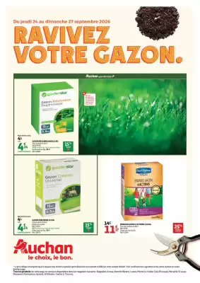 Auchan | Bons plans du week end jardinage (valable jusqu'au 27-09)