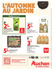 Catalogue Auchan | Jardinage automne page 8: FLAMINO Bûche de bois densifié €5,99, ALL GREEN Granulés de bois €5,79