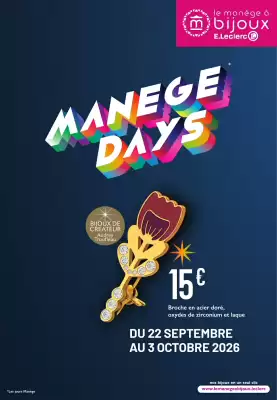 E.Leclerc Bijoux | Manège Days (valable jusqu'au 3-10)