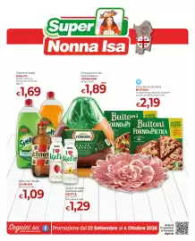 Volantino Supermercati Nonna Isa Pagina 1: Super Nonna Isa 100% Sardi Detersivo piatti SVELTO aceto, limone, zenzero e