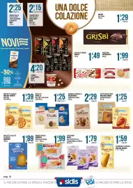 Volantino Sidis Pagina 18: Kinder Brioss Ferrero Albicocca/Ciliegia €1,99, Fette biscottate Mulino Bianco €1,25