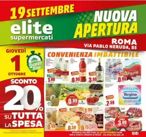 Volantino Elite Pagina 1: Colavita Il Tradizionale Olio extra vergine di oliva €3,99, Armando Pasta di grano di filiera €1,00