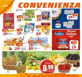Volantino Elite Pagina 4: Salmone affumicato Atlantis €1,99, Fesa di Tacchino al forno Snello €1,49