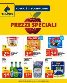 Volantino Tigros Pagina 1: Birra Tuborg €1,99, Sapone liquido lavanda Palmolive €1,99