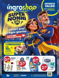 Volantino Ingroshop Pagina 1: Deo Due Ammorbidente €3,99, Detersivo Lavatrice Dash €6,89