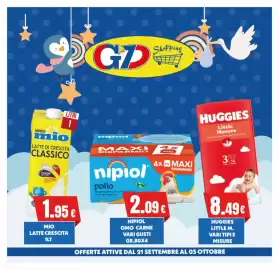 Volantino GeD Shopping Pagina 15: Huggies Little Movers €8,49, Nestlé mio latte crescita classico €1,95