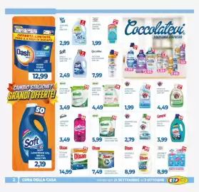 Volantino GeD Shopping Pagina 2: Winni's lavatrice liquida €5,99, Dixan Fustone Classico €14,99