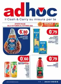 Volantino Adhoc Pagina 1: De Cecco pasta di semola trafile classiche varie €0,79, Star Pummarò passata di pomodoro €0,79