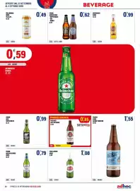 Volantino Adhoc Pagina 26: Stella Artois birra €1,08, Fischer birra blonde tradition €1,55