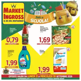 Volantino Market Ingross Pagina 1: Pizza Margherita Buitoni Bella Napoli €1,69, Passata Pummarò STAR €0,79