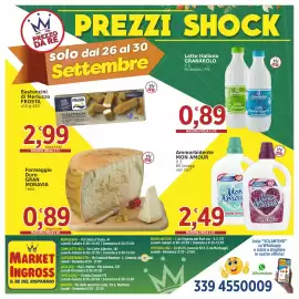 Volantino Market Ingross Pagina 20: Ammorbidente Mon Amour €2,49, Formaggio Duro Gran Moravia €0,89